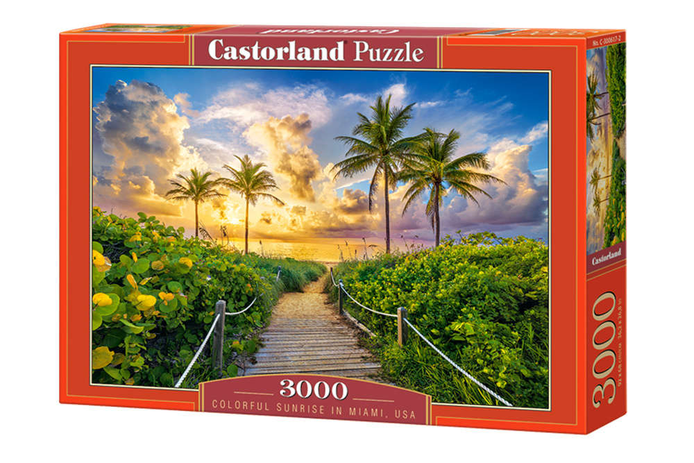 Castorland - Colorful Sunrise in Miami, USA - 3000 Teile Puzzle - Nur CHF 29.90! Jetzt kaufen auf fluxed.ch