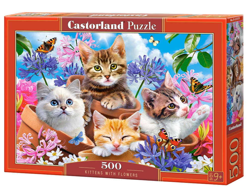 Castorland - Kittens with Flowers - 500 Teile Puzzle - Nur CHF 13.90! Jetzt kaufen auf fluxed.ch