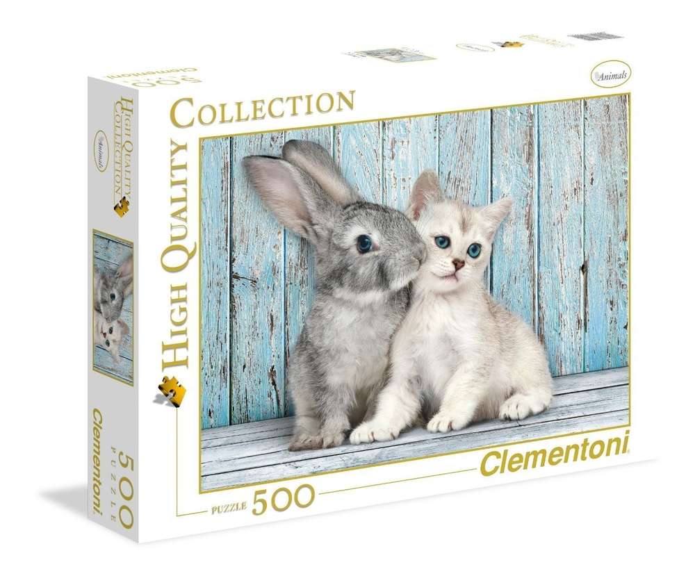 Clementoni - Cat & Bunny - 500 Teile Puzzle - Nur CHF 14.90! Jetzt kaufen auf fluxed.ch