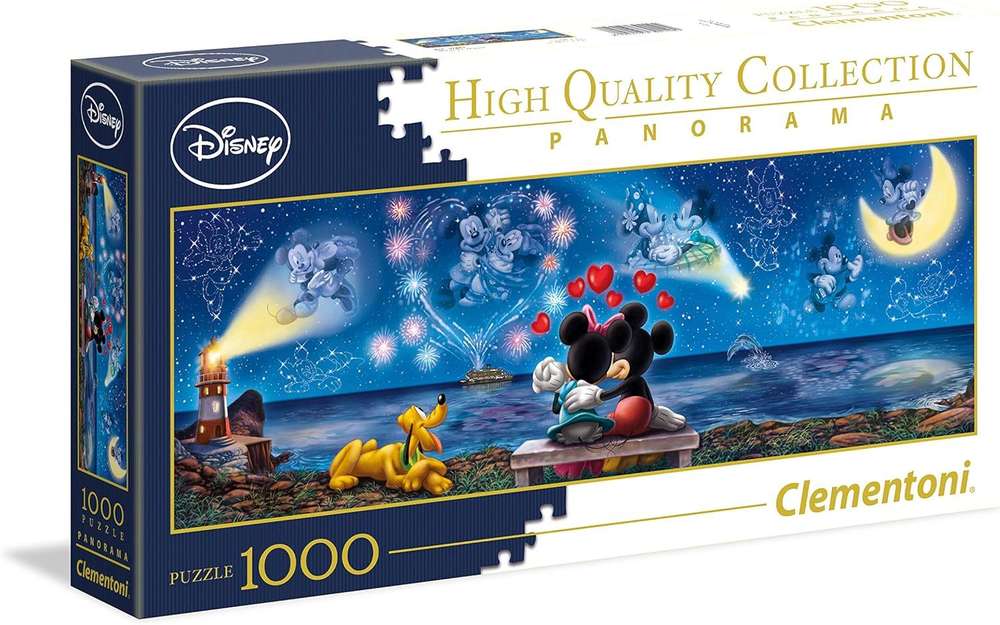 Clementoni - Mickey und Minnie - 1000 Teile Panorama Puzzle - Nur CHF 18.90! Jetzt kaufen auf fluxed.ch