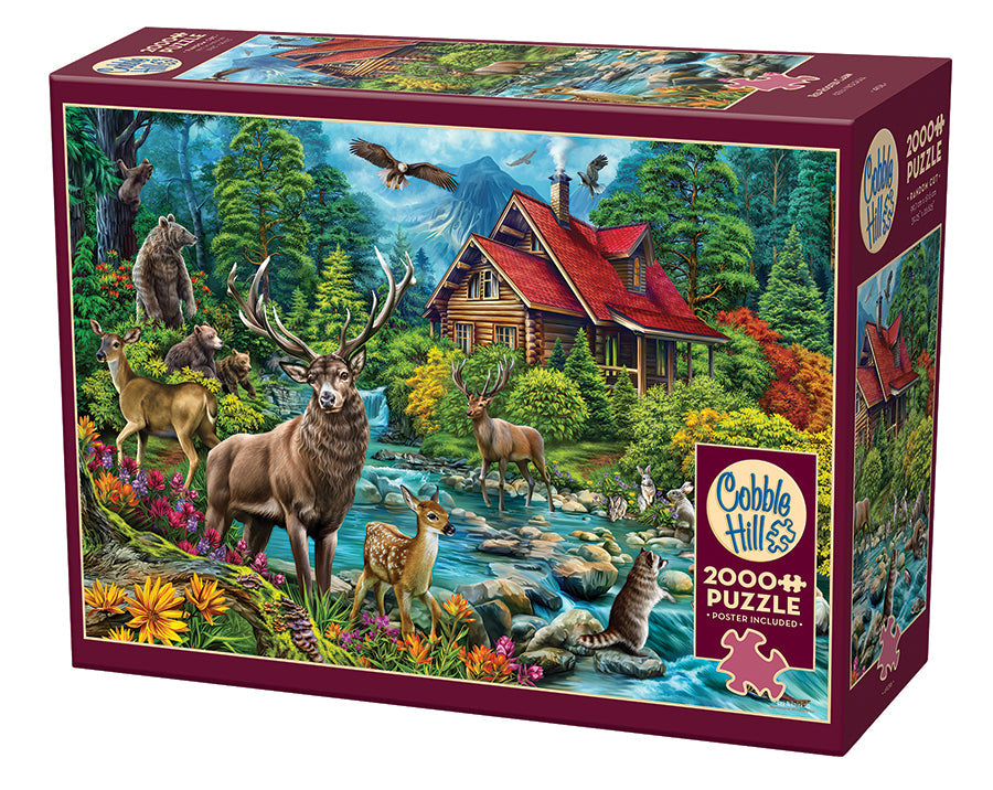 Cobble Hill - Red-Roofed Cabin - 2000 Teile Puzzle - Nur CHF 29.90! Jetzt kaufen auf fluxed.ch