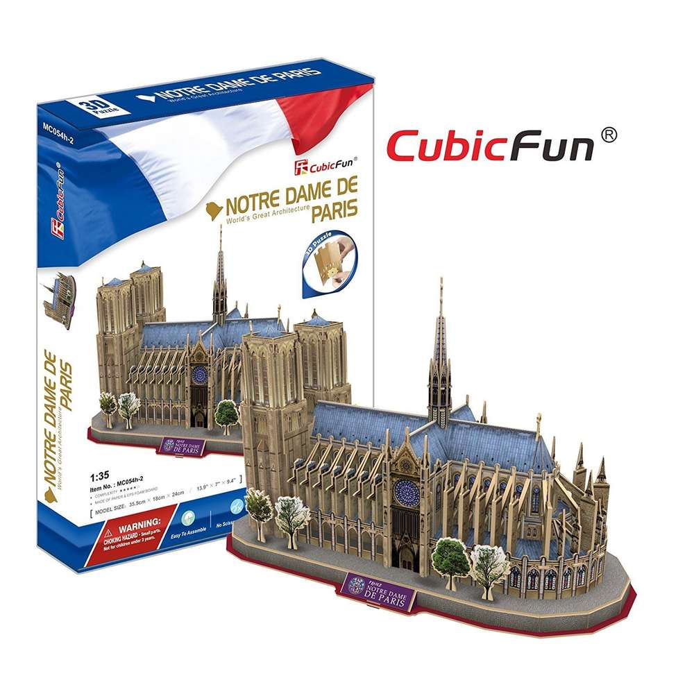 CubicFun 3D-Puzzle - Notre Dame de Paris - 128 Teile - Nur CHF 15.90! Jetzt kaufen auf fluxed.ch