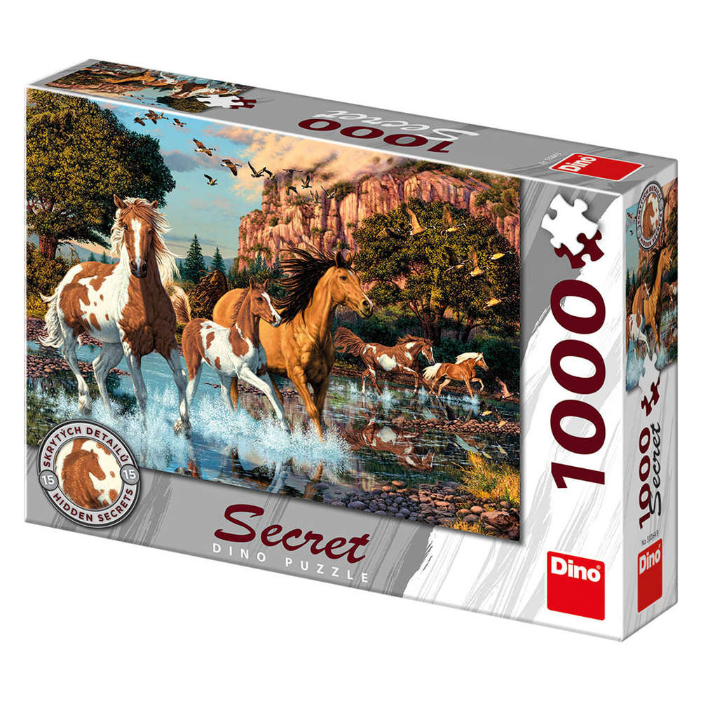 Dino - Pferde - 1000 Teile Secret-Puzzle - Nur CHF 18.90! Jetzt kaufen auf fluxed.ch