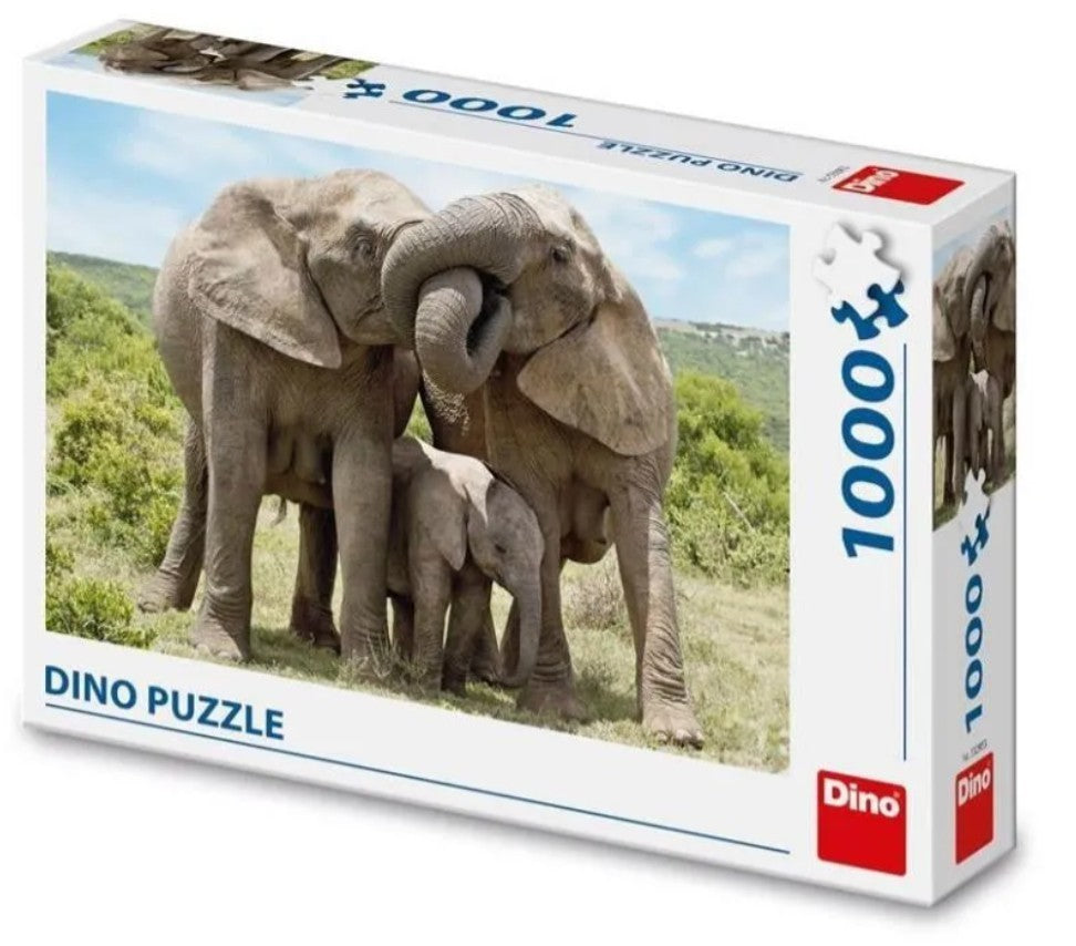 Dino - Elefantenfamilie - 1000 Teile Puzzle - Nur CHF 18.90! Jetzt kaufen auf fluxed.ch