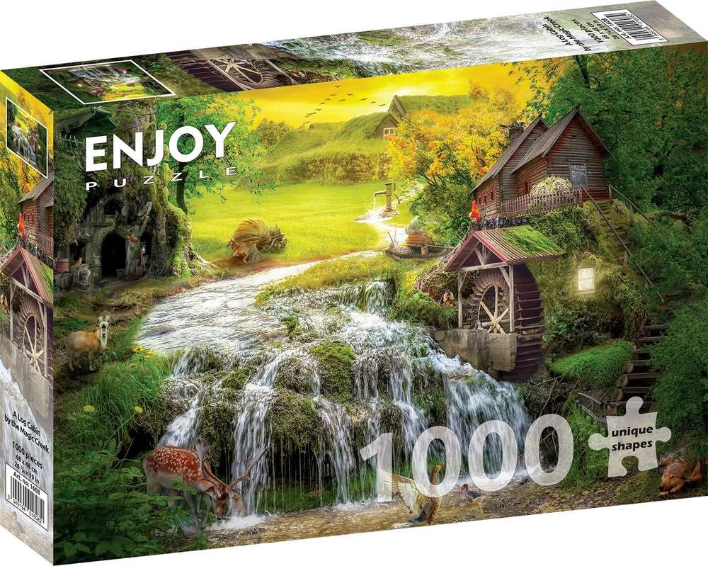 Enjoy Puzzle - A Log Cabin by the Magic Creek - 1000 Teile Puzzle - Nur CHF 19.90! Jetzt kaufen auf fluxed.ch