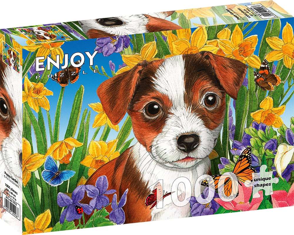 Enjoy Puzzle - Puppy Garden - 1000 Teile Puzzle - Nur CHF 19.90! Jetzt kaufen auf fluxed.ch