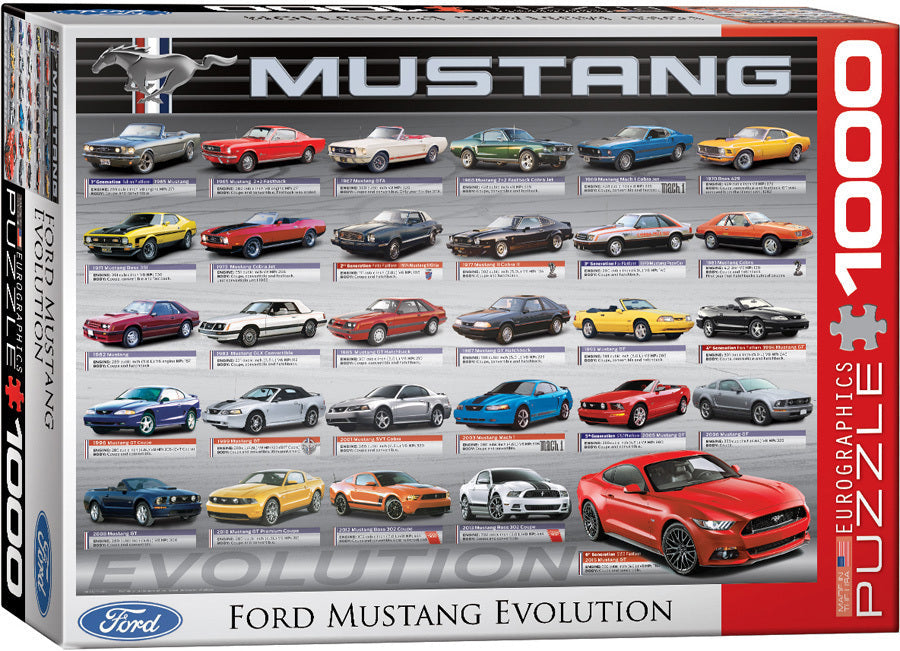 Eurographics - Ford Mustang - Evolution - 1000 Teile Puzzle - Nur CHF 23.90! Jetzt kaufen auf fluxed.ch