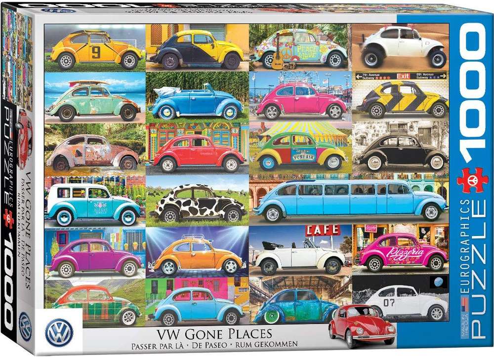 Eurographics - VW Gone Places - 1000 Teile Puzzle - Nur CHF 23.90! Jetzt kaufen auf fluxed.ch