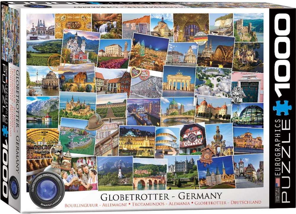 Eurographics - Globetrotter, Deutschland - 1000 Teile Puzzle - Nur CHF 23.90! Jetzt kaufen auf fluxed.ch