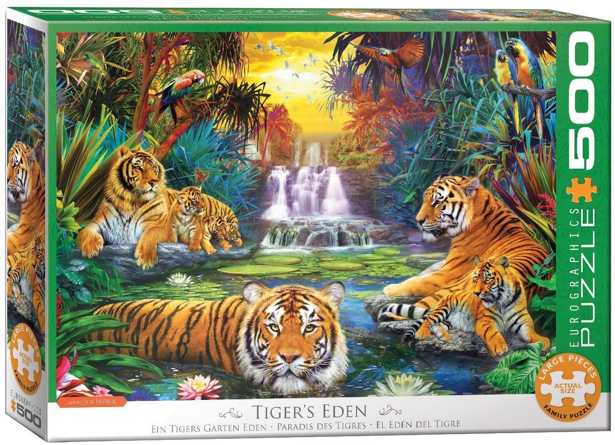 Eurographics - Tiger`s Eden - 500 Large-Teile Puzzle - Nur CHF 21.90! Jetzt kaufen auf fluxed.ch