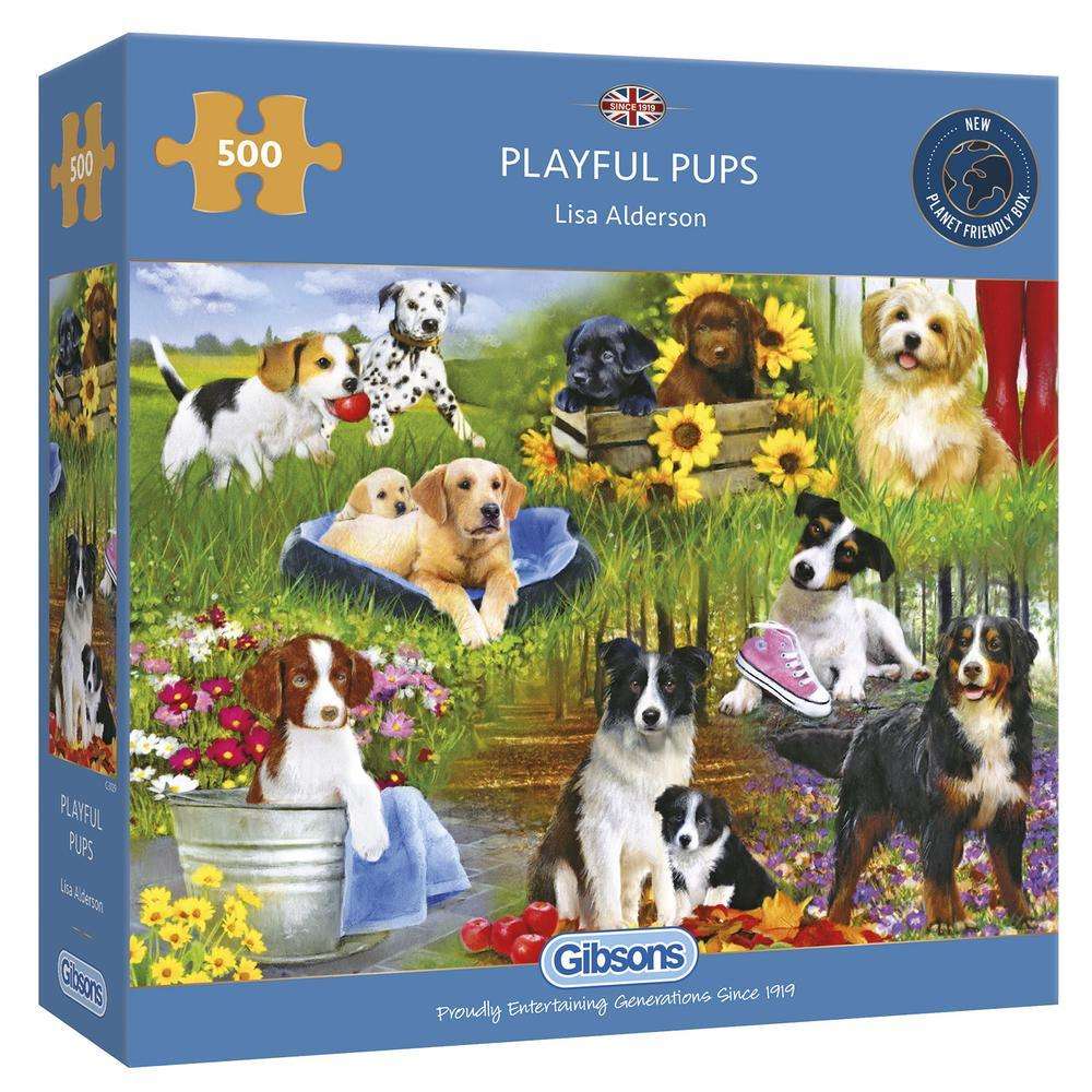 Gibsons - Playful Pups - 500 Teile Puzzle - Nur CHF 18.90! Jetzt kaufen auf fluxed.ch