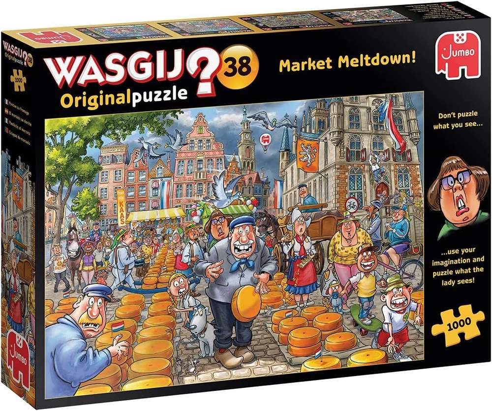 Jumbo - Wasgij Original 38 Market Meltdown! - 1000 Teile Puzzle - Nur CHF 24.90! Jetzt kaufen auf fluxed.ch