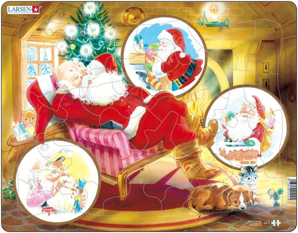 Larsen - Träumender Weihnachtsmann - Rahmenpuzzle - 33 Teile - Nur CHF 11.90! Jetzt kaufen auf fluxed.ch