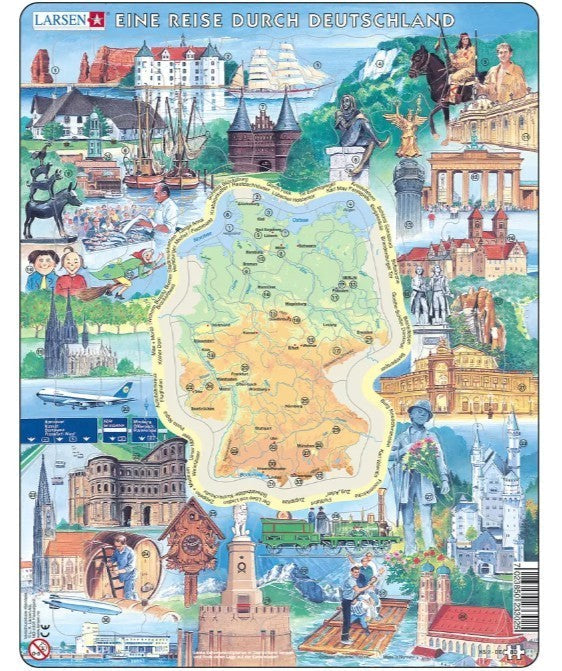 Larsen - Eine Reise durch Deutschland - Rahmenpuzzle - 80 Teile - - Nur CHF 11.90! Jetzt kaufen auf fluxed.ch