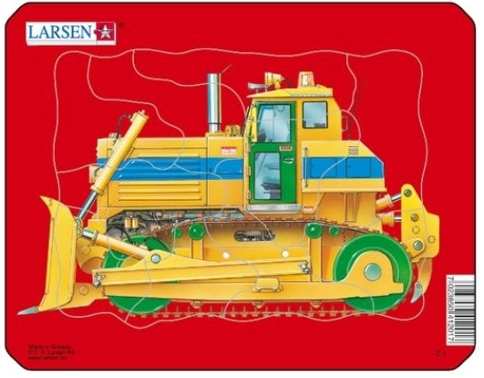 Larsen - Bulldozer - Rahmenpuzzle - 10 Teile - ab 2 Jahren - Nur CHF 4.90! Jetzt kaufen auf fluxed.ch