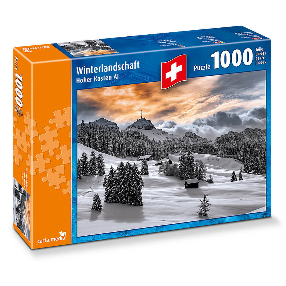 carta.media - Winterlandschaft Hoher Kasten AI - 1000 Teile Puzzl - Nur CHF 33.64! Jetzt kaufen auf fluxed.ch