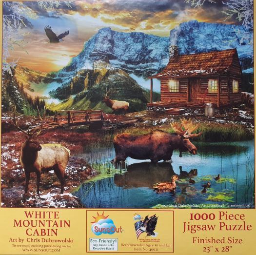 Sunsout - White Mountain Cabin - 1000 Teile Puzzle - Nur CHF 21.90! Jetzt kaufen auf fluxed.ch