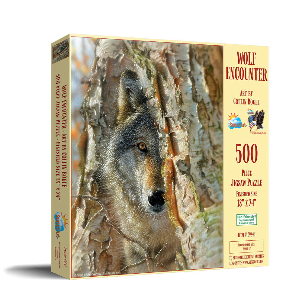 SunsOut - Wolf encounter - 500 Teile Puzzle - Nur CHF 18.90! Jetzt kaufen auf fluxed.ch