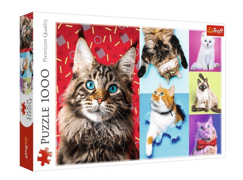 Trefl - Happy Cats - 1000 Teile Puzzle - Nur CHF 16.90! Jetzt kaufen auf fluxed.ch