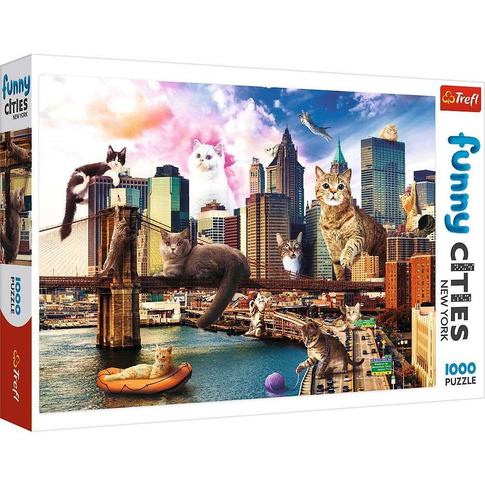 Trefl - Cats in New York - 1000 Teile Puzzle - Nur CHF 16.90! Jetzt kaufen auf fluxed.ch