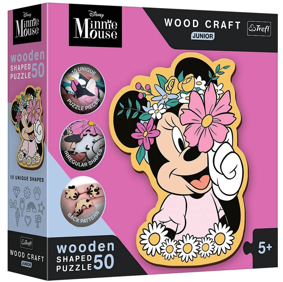 Trefl - Minnie Mouse - Formpuzzle - 50 Holzteile Puzzle - Nur CHF 13.90! Jetzt kaufen auf fluxed.ch