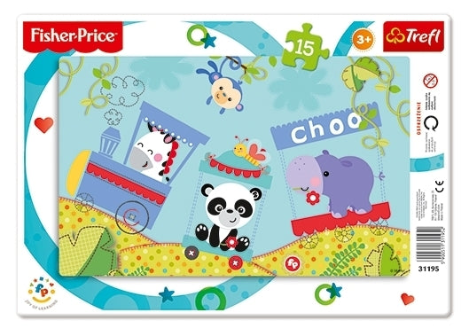 Trefl - Rahmenpuzzle - Fisher-Price ``Der Zug der Tiere´´ - 15 T. - Nur CHF 6.90! Jetzt kaufen auf fluxed.ch