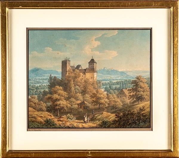 Aargau Schloss Wildegg | Originalwerk - Stichkabinett - Nur CHF 2200! Jetzt kaufen auf fluxed.ch