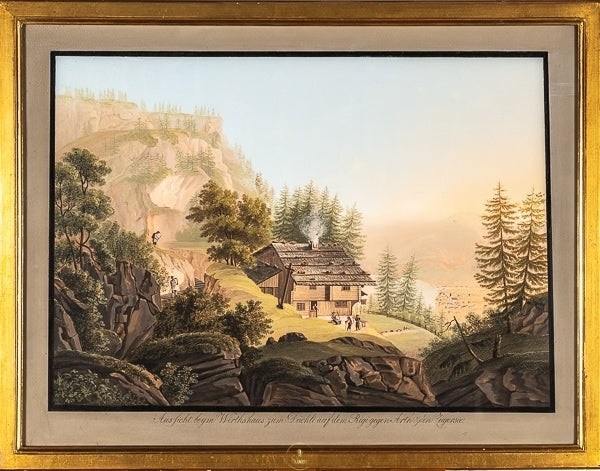 Zug Aussicht beym Wirthshaus zum Dächli | Originalwerk - Stichkabinett - Nur CHF 900! Jetzt kaufen auf fluxed.ch