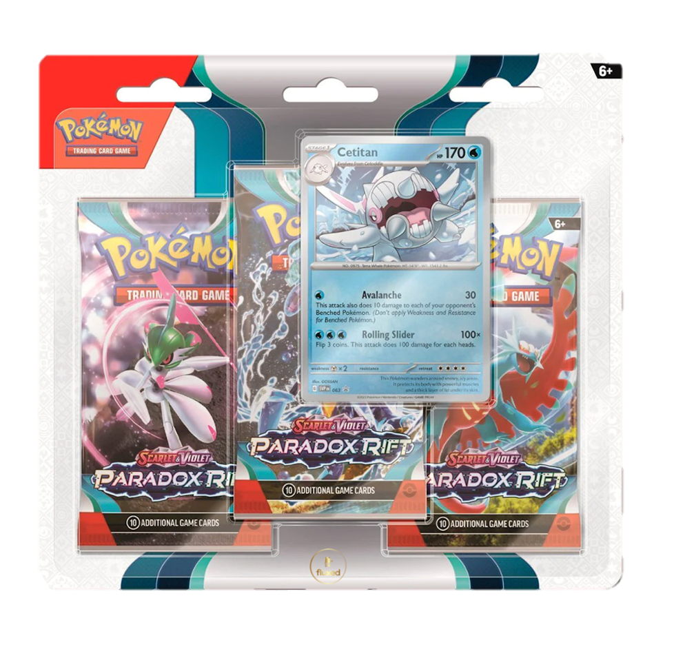 Pokémon | SV04 Paradox Rift Three Pack Blister - Nur CHF 18.90! Jetzt kaufen auf fluxed.ch